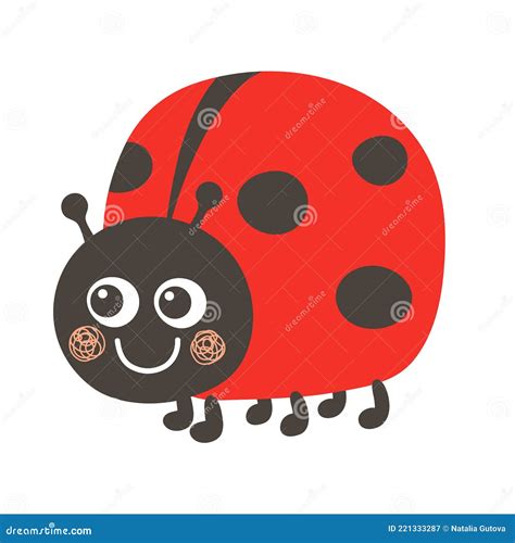 S Kawaii Ladybug L Chelt Marienk Fer Kinder Illustration Im Cartoon