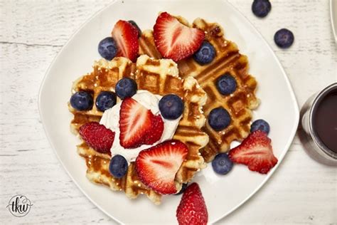 Authentic Belgian Li Ge Waffles With Caramelized Pearl Sugar