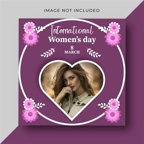 Premium Vector International Womens Day Social Media Post Design Template