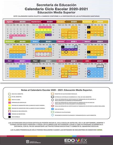 Sep Calendario Escolar 2020 2021 Ntemx