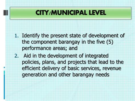 Ppt Barangay Governance Performance Management System Bgpms