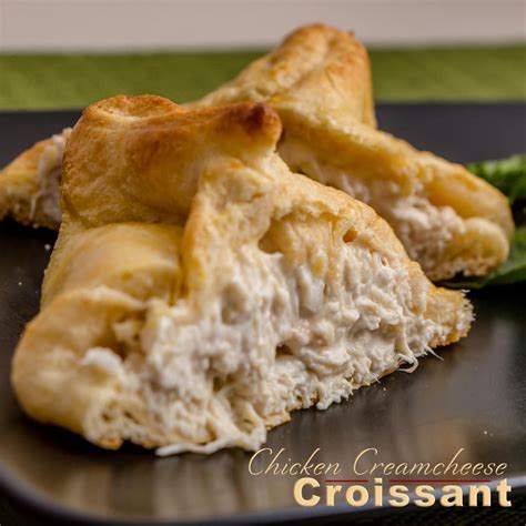 Chicken Cream Cheese Stuffed Croissants Recipe Cream Cheese Chicken