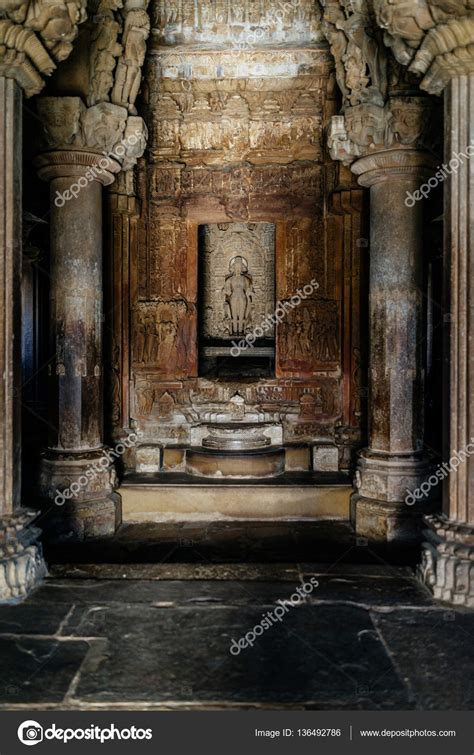 Ancient indian statue inside temple Stock Photo by ©costasd68 136492786