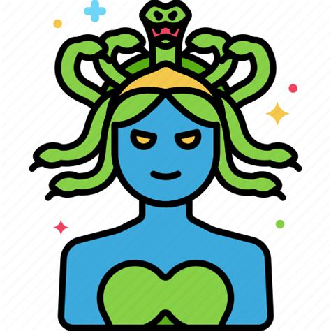 Medusa Snake Supernatural Woman Icon Download On Iconfinder