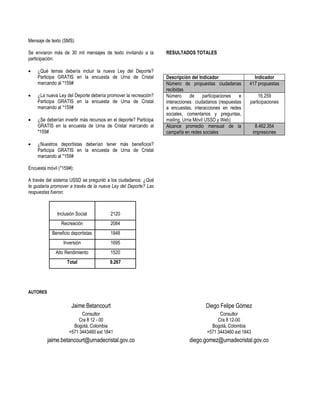 Ejercicio de participación ley del deporte PDF