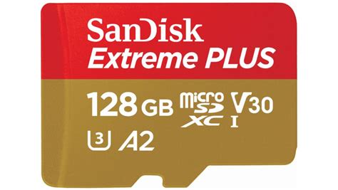 SanDisk Extreme PLUS MicroSDXC UHS I Memory Card 128GB Media