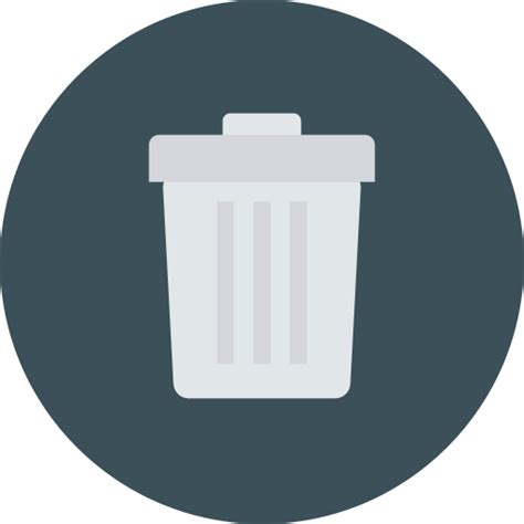 Dustbin Dinosoft Circular Icon