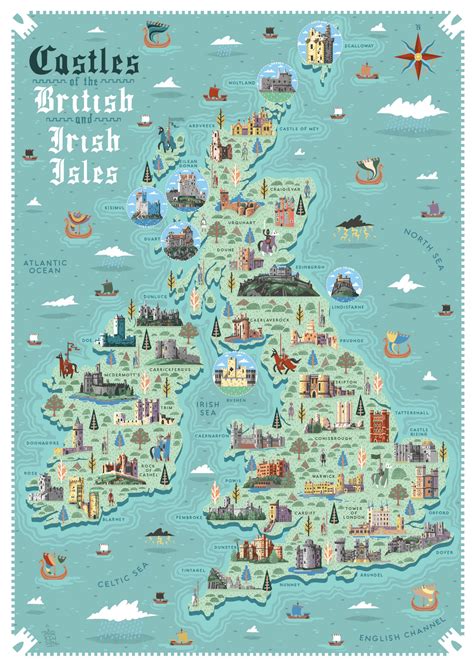 Castles of the British and Irish Isles - Shit Hot Infographics