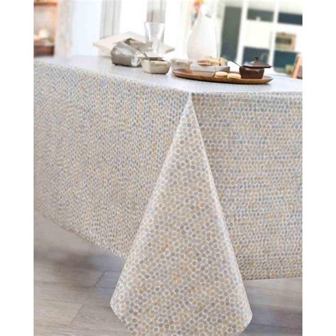 Nappe Gris Anti Tache Imprim Perle Nappes Serviettes Pas Cher