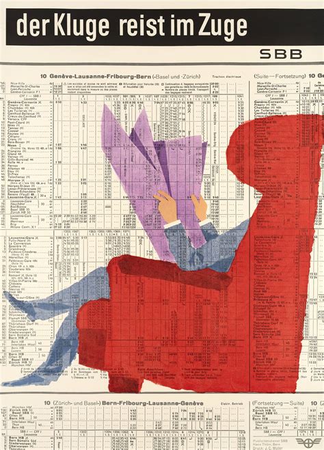 Vintage Poster Der Kluge Reist Im Zuge SBB Galerie 1 2 3