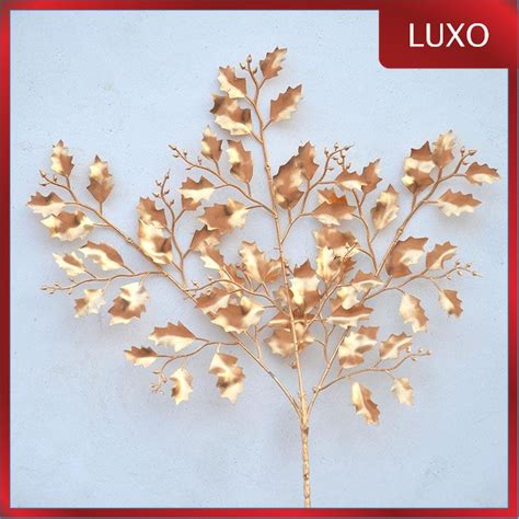 Jual Luxo Daun Gold Daun Emas Artificial Flower Leaf Gold Tanaman