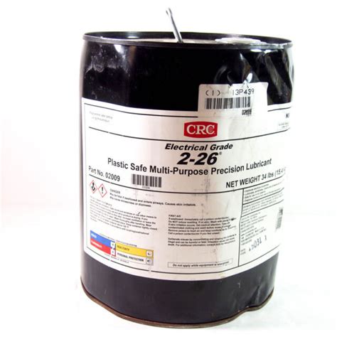 Crc Electrical Grade 2 26 Plastic Safe Multi Purpose Precision Lubricant 5 Gal Ebay