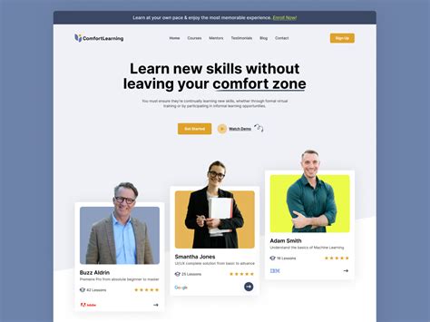 Comfortlearning Online Learning Platform By Nauman Shabbir On Dribbble