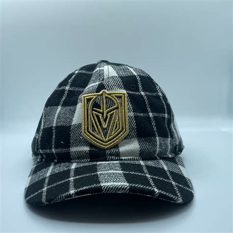 Vegas Golden Knights Winter Flannel Adjustable Hat - Black/White ...