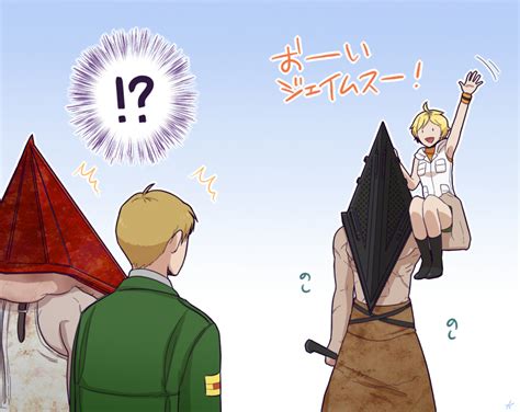 Pyramid Head Heather Mason And James Sunderland Silent Hill And 3