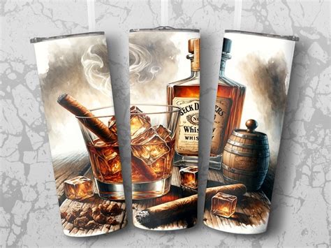 Whiskey Tumbler Sublimation Design 20oz Skinny Tumbler Png Straight