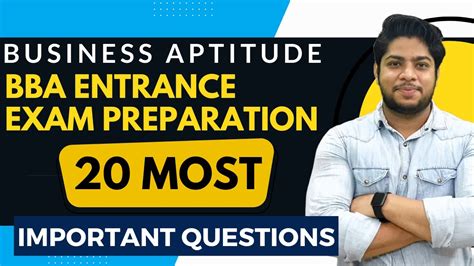 Business Aptitude Bba Entrance Exam Preparation Most Important