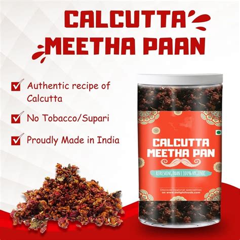 Dry Paan Mukhwas Premium Calcutta Meetha Paan Without Supari Sweet Paan