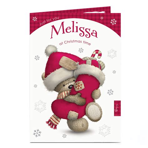 Buy Personalised Hugs Bear Christmas Card Bear And Stocking For Gbp 1 79 Card Factory Uk