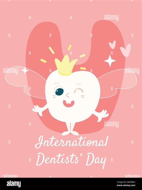 Greeting Card For The International Day Of The Dentist Funny Tooth