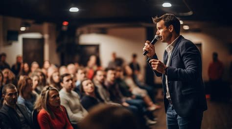 Giving A Speech To A Crowd