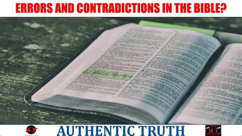 Answers To Alleged 101 Contradictions In The Bible Contradic