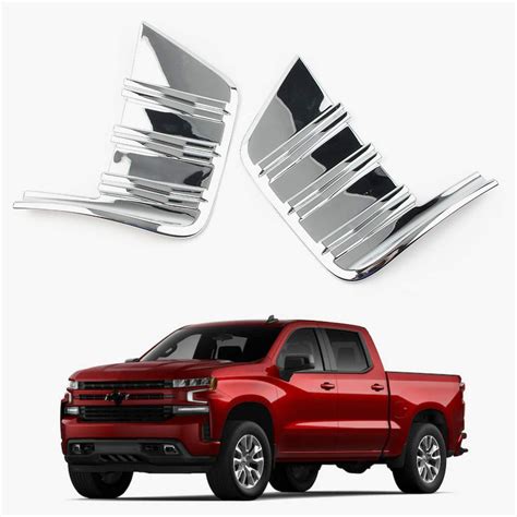 Amazon.com: For Chevrolet Silverado Accessories 2019-2020 2021 Chrome ...