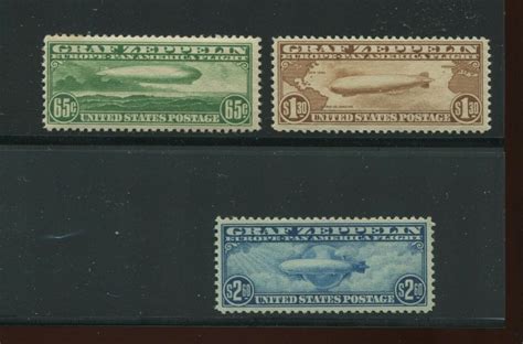 C C Graf Zeppelin Air Mail Mint Set Of Stamps By United