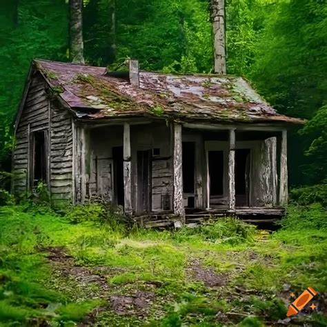 Old Abandoned House In The Forest High Resolution Small Details K