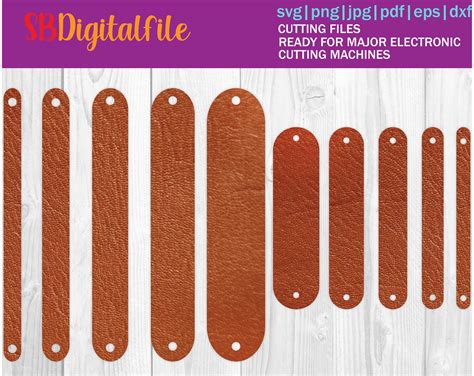 Cuff Bracelet SVG Faux Leather Bracelet Templates Glowforge Cut File ...