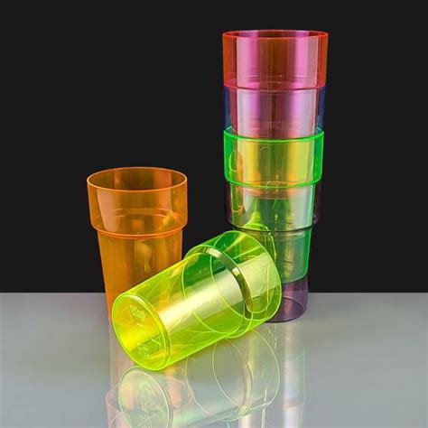 Reusable Plastic Coloured Pint Glasses