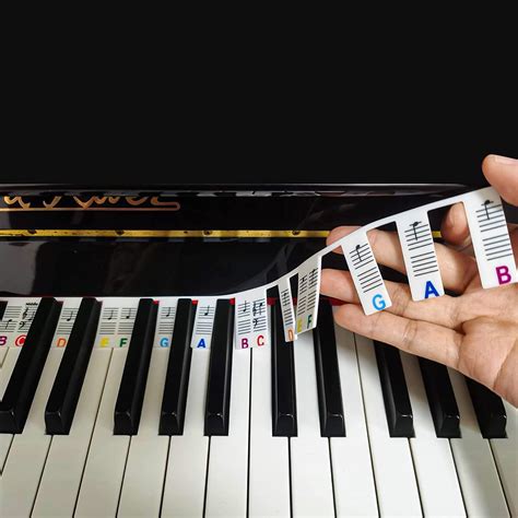 MoveCatcher Removable Piano Keyboard Note Labels, Piano Notes Guide for ...