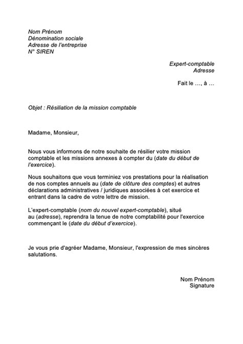 Modèle de lettre de résiliation à titre conservatoire