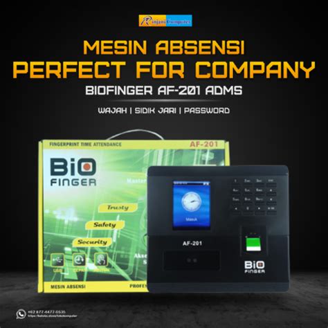 Jual Mesin Absensi BIO FINGER AF 201 Shopee Indonesia