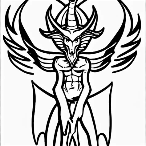 Satan Coloring Page Color Anything