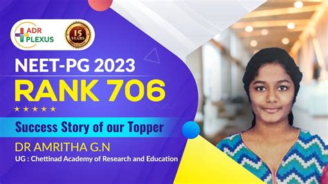 Neet Pg Topper Interview Dr Amritha G N Air Ug Chettinad