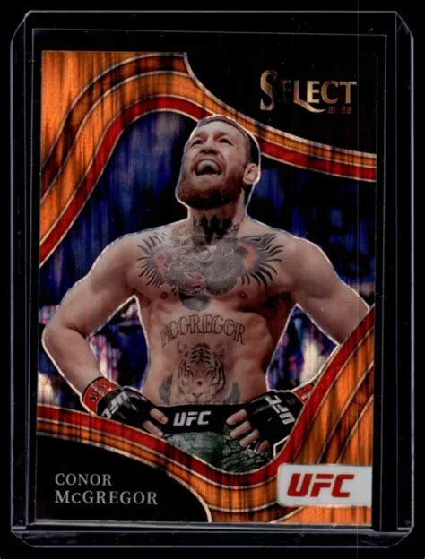 CARTE PRIZM FLASH Orange Conor McGregor 2022 Panini Select UFC