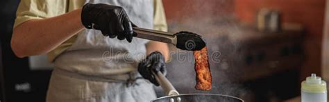 Frying Bacon Stock Photo Image Of Skillet Cooking 102886348