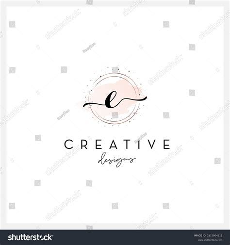 Handwriting Letter E Logo Signature Letter Stock Vector (Royalty Free ...