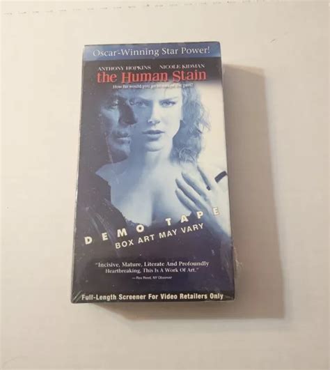 The Human Stain Rare Miramax Demo Tape Screener Vhs Nicole Kidman