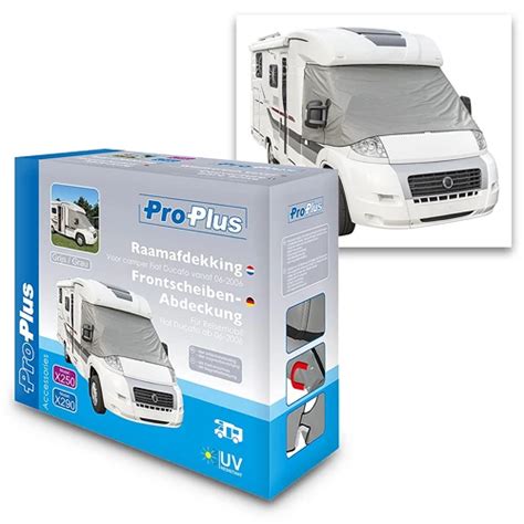 PROPLUS Frontscheiben Abdeckung grau für Reisemobil Fiat Ducato ab 2006