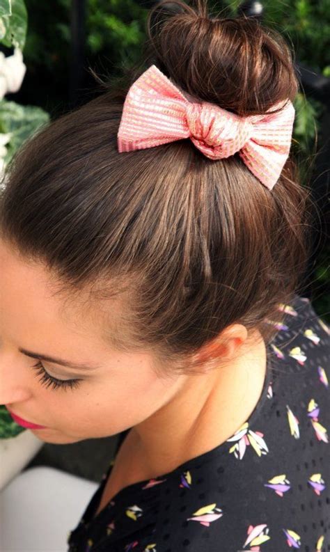 32 Adorable Hairstyles With Bows Bow Hairstyle Easy Hair Bows Short