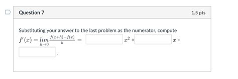 [solved] Plz Help If F X 2x2 3x 1 Then F X H X2 Xh