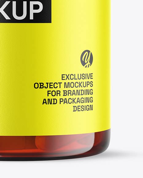 Orange Pills Bottle Mockup - Free Download Images High Quality PNG, JPG ...