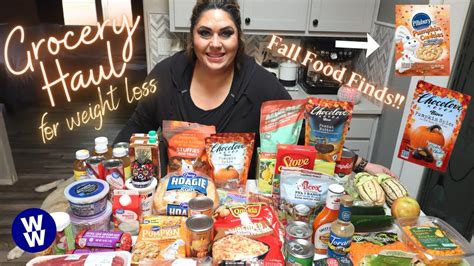 Big Ww Grocery Haul For Weight Loss Fall Food Finds Points