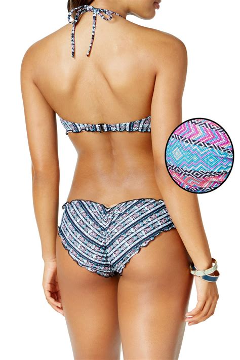 Sundazed Truly Tribal Mermaid Ruffled Cheeky Bikini Bottom Cheapundies