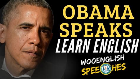 Learn English Through Speech With Subtitles Barack Obama Wooenglish Speech Youtube