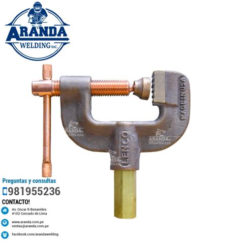 Tenaza Tierra Tipo C Marca Lenco Aranda Welding Premium Welding