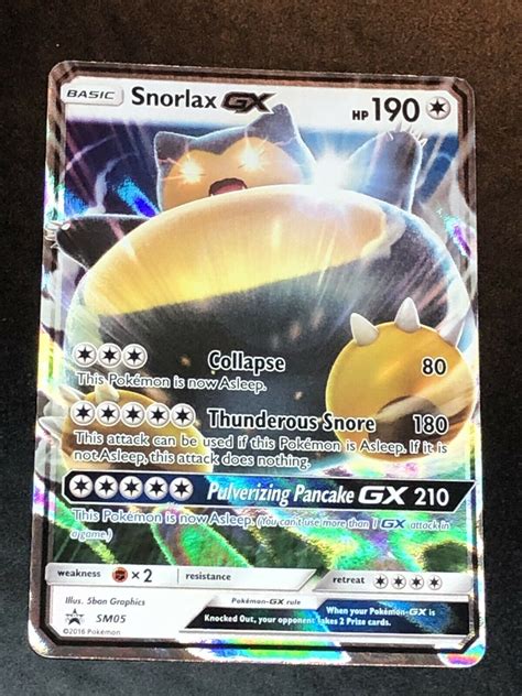 Mavin Ultra Rare Snorlax Gx Pokemon Sm Sm Black Star Promo Holo