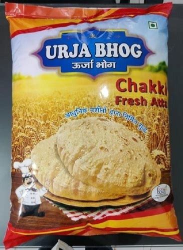 White Urja Bhog Fresh Chakki Atta High Protein Gluten Free With No